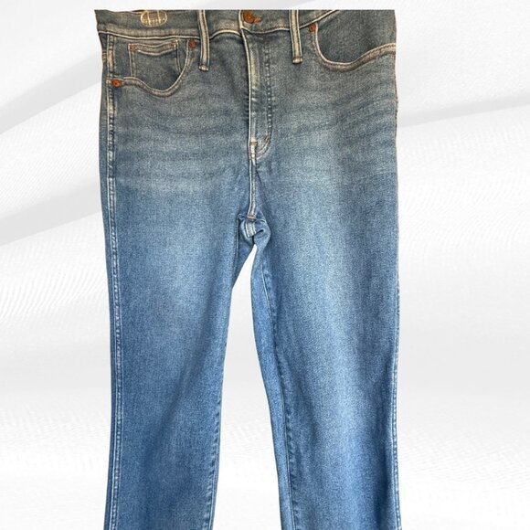 Madewell Stovepipe Jeans 31 Medium Wash Fair Trade Certified Straight Leg Denim - Picture 11 of 17